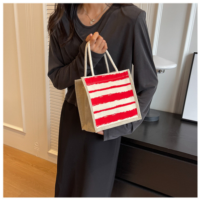 TOTE BAG CANVAS BAG CANVAS GIRL Nieuw gedrukt TOTE IN PORTABLE BENTO LUNCH BOX WERK