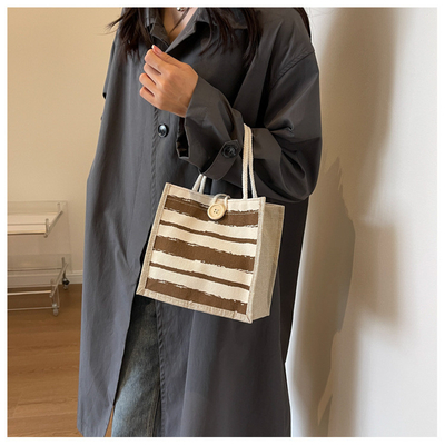 TOTE BAG CANVAS BAG CANVAS GIRL Nieuw gedrukt TOTE IN PORTABLE BENTO LUNCH BOX WERK