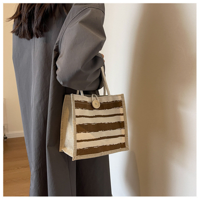 TOTE BAG CANVAS BAG CANVAS GIRL Nieuw gedrukt TOTE IN PORTABLE BENTO LUNCH BOX WERK