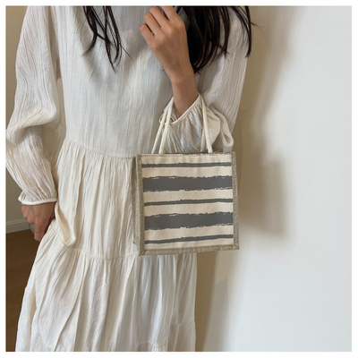 TOTE BAG CANVAS BAG CANVAS GIRL Nieuw gedrukt TOTE IN PORTABLE BENTO LUNCH BOX WERK