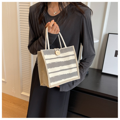TOTE BAG CANVAS BAG CANVAS GIRL Nieuw gedrukt TOTE IN PORTABLE BENTO LUNCH BOX WERK