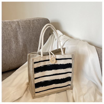 TOTE BAG CANVAS BAG CANVAS GIRL Nieuw gedrukt TOTE IN PORTABLE BENTO LUNCH BOX WERK