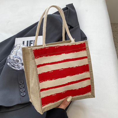 TOTE BAG CANVAS BAG CANVAS GIRL Nieuw gedrukt TOTE IN PORTABLE BENTO LUNCH BOX WERK