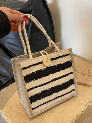 TOTE BAG CANVAS BAG CANVAS GIRL Nieuw gedrukt TOTE IN PORTABLE BENTO LUNCH BOX WERK