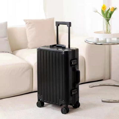 Alle aluminium magnesium legering bagage vrouwen en mannen aluminium legering staafdoos aluminium frame 26 &quot;metalen koffer