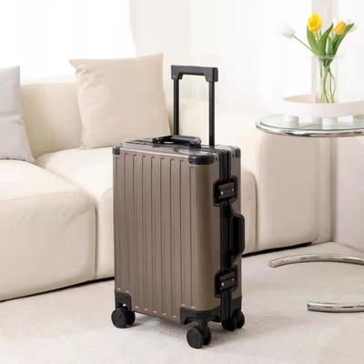 Alle aluminium magnesium legering bagage vrouwen en mannen aluminium legering staafdoos aluminium frame 26 &quot;metalen koffer