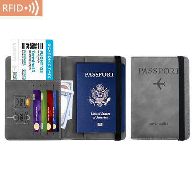 AMAZON PU LEER PASSPORT BAG RFID MULTI-FUNCTIONALE PASSPORT HOLDER PASSPORT DEKKER paspoort DEKKER
