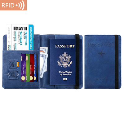 AMAZON PU LEER PASSPORT BAG RFID MULTI-FUNCTIONALE PASSPORT HOLDER PASSPORT DEKKER paspoort DEKKER