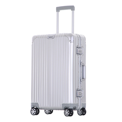 Alle-metalen koffer-alle-aluminium koffer 20 inch aluminium-magnesium legering trolley box multi-wheel aluminium frame koffers