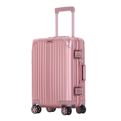 Alle-metalen koffer-alle-aluminium koffer 20 inch aluminium-magnesium legering trolley box multi-wheel aluminium frame koffers