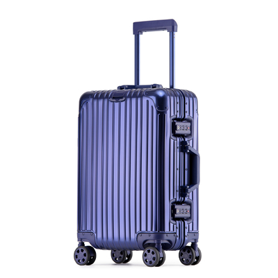 Alle-metalen koffer-alle-aluminium koffer 20 inch aluminium-magnesium legering trolley box multi-wheel aluminium frame koffers