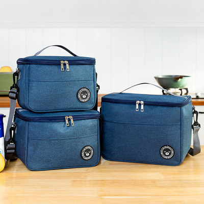 LUNCH BOX HANDBAG Kwadraat geïsoleerde tas aluminium folie verdikt bentoboek kantoor studenten brengen maaltijden grote kap