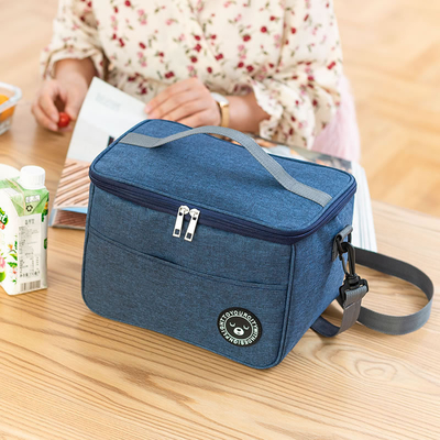 LUNCH BOX HANDBAG Kwadraat geïsoleerde tas aluminium folie verdikt bentoboek kantoor studenten brengen maaltijden grote kap