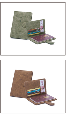 Anti-diefstal Nieuwe reis MULTI-FUNCTIONALE PASPOORT TICKET DOCUMENT PROTECTIE HOUS RFID BUCKLE CARD BAG
