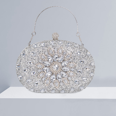 Zonnebloem met diamant inkrusted diner tas dames mode banket Clutch all-match jurk avondtas
