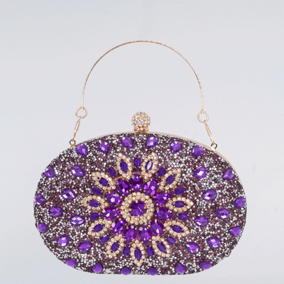 Zonnebloem met diamant inkrusted diner tas dames mode banket Clutch all-match jurk avondtas