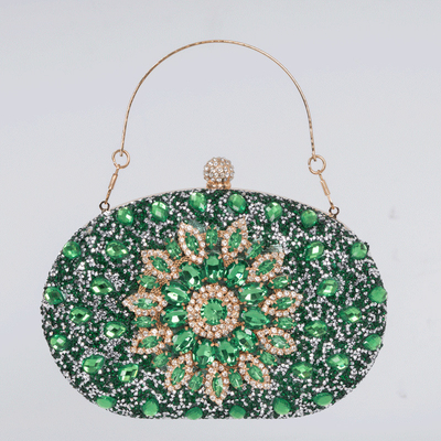 Zonnebloem met diamant inkrusted diner tas dames mode banket Clutch all-match jurk avondtas