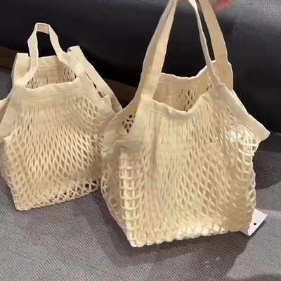 WATTON NET BAG INHOUDING BAG Vruchten en groenten HANDELER SUPERSHOPPING BAG TOTE BAG KLEINE WENENEN VROUWENBAG