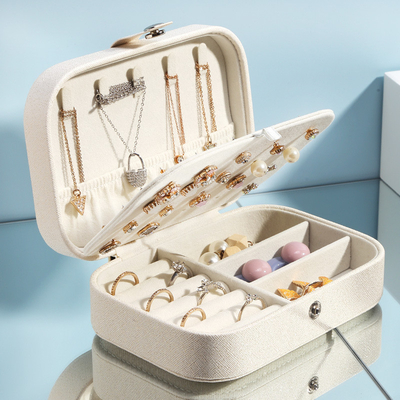 JEWELSCHAPPING KASTE EENLAGEN KLANKEN OERINGEN RING PU JEWELSCHAPTE AMAZON PORTABELE JEWELSCHAPTE Huishouden JEWELSCHAPTE