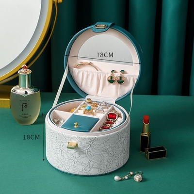 KINESE STYLE HANDDECORATION BOX HIGH-GRADE JUWELERY BOX GROTE Capaciteit waterdicht PORTABLE JUWELERY BOX Huishoudelijk Multi-