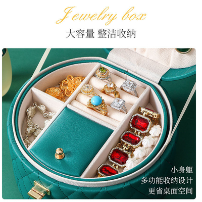 KINESE STYLE HANDDECORATION BOX HIGH-GRADE JUWELERY BOX GROTE Capaciteit waterdicht PORTABLE JUWELERY BOX Huishoudelijk Multi-