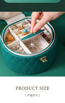 KINESE STYLE HANDDECORATION BOX HIGH-GRADE JUWELERY BOX GROTE Capaciteit waterdicht PORTABLE JUWELERY BOX Huishoudelijk Multi-