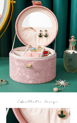 KINESE STYLE HANDDECORATION BOX HIGH-GRADE JUWELERY BOX GROTE Capaciteit waterdicht PORTABLE JUWELERY BOX Huishoudelijk Multi-