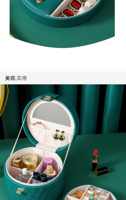 KINESE STYLE HANDDECORATION BOX HIGH-GRADE JUWELERY BOX GROTE Capaciteit waterdicht PORTABLE JUWELERY BOX Huishoudelijk Multi-