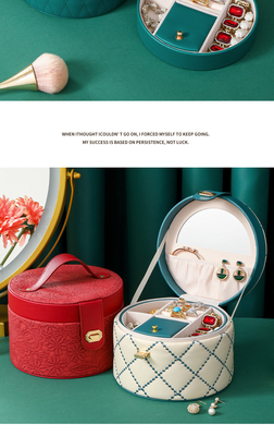 KINESE STYLE HANDDECORATION BOX HIGH-GRADE JUWELERY BOX GROTE Capaciteit waterdicht PORTABLE JUWELERY BOX Huishoudelijk Multi-