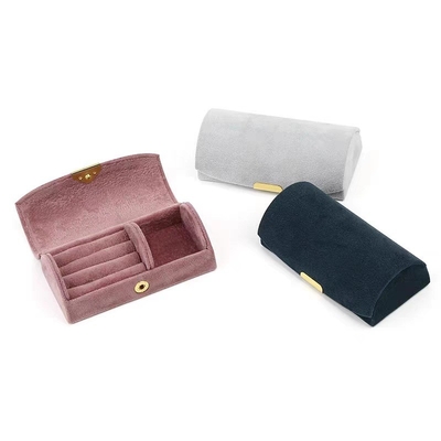 Nieuwe uitstekende hoogwaardige fluweel sieraden doos ring armband halsketting opslag doos reizen kleine draagbare sieraden