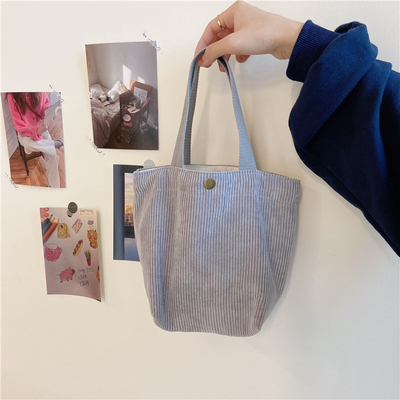 Artsy Corduroy tas Casual draagbare MINI dames Clutch tas Vintage kleding tas Bento tas