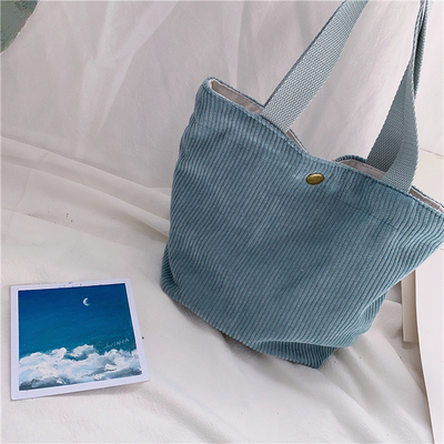 Artsy Corduroy tas Casual draagbare MINI dames Clutch tas Vintage kleding tas Bento tas