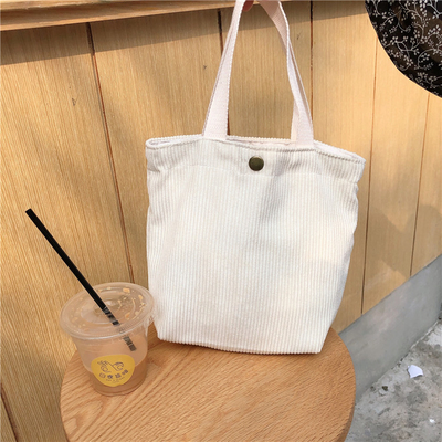 Artsy Corduroy tas Casual draagbare MINI dames Clutch tas Vintage kleding tas Bento tas
