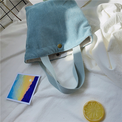 Artsy Corduroy tas Casual draagbare MINI dames Clutch tas Vintage kleding tas Bento tas