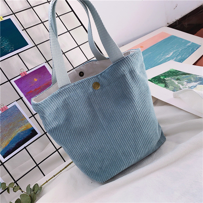 Artsy Corduroy tas Casual draagbare MINI dames Clutch tas Vintage kleding tas Bento tas