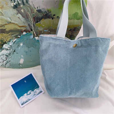 Artsy Corduroy tas Casual draagbare MINI dames Clutch tas Vintage kleding tas Bento tas