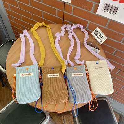 CORDUROY KROOSBODY TELEFOONBAG KROOSBODY SCHULTERBAG VROUWEN WALK MINI opslagtas