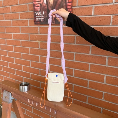 CORDUROY KROOSBODY TELEFOONBAG KROOSBODY SCHULTERBAG VROUWEN WALK MINI opslagtas