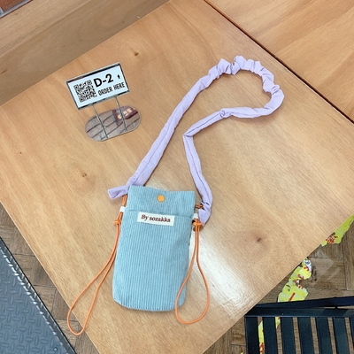 CORDUROY KROOSBODY TELEFOONBAG KROOSBODY SCHULTERBAG VROUWEN WALK MINI opslagtas