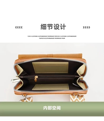 DAMEN'S BAG 2023 AUTUMN AND WINTER Nieuwe dames' single shoulder crossbody bag breedband mobiele telefoon tas grote capaciteit S