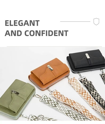 DAMEN'S BAG 2023 AUTUMN AND WINTER Nieuwe dames' single shoulder crossbody bag breedband mobiele telefoon tas grote capaciteit S