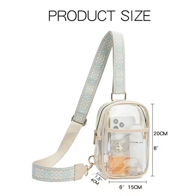 TPU TRANSPARENT ANTI-SPLASH borstzak,LULU TRANSPARENT BAG LULU CROSSBODY SCHULDERBAG
