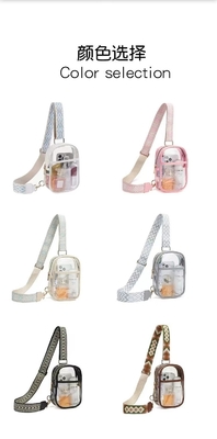 TPU TRANSPARENT ANTI-SPLASH borstzak,LULU TRANSPARENT BAG LULU CROSSBODY SCHULDERBAG