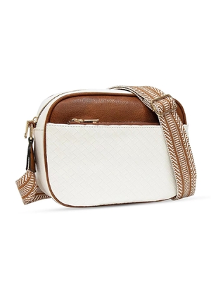 HOT QUILTED BROIDERY CHECK COLOR MATCHING VINTAGE SCHULTERBAG ZIPPER STRAP kruislichaam tas tas kleine vierkant tas