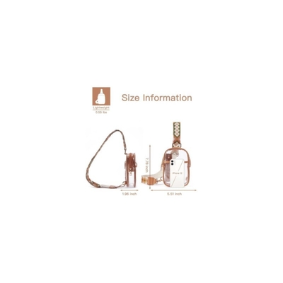 TPU TRANSPARENT ANTI-SPLASH borstzak,LULU TRANSPARENT BAG LULU CROSSBODY SCHULDERBAG