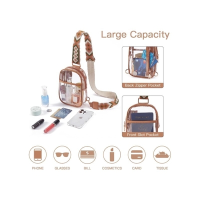 TPU TRANSPARENT ANTI-SPLASH borstzak,LULU TRANSPARENT BAG LULU CROSSBODY SCHULDERBAG