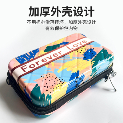 ASB+PC MATERIAL PORTABLE HARD SHELL MAKEUP BAG EEN SCHULTER PORTABLE opslagzak met een cadeaubon
