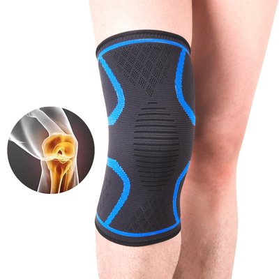 Nieuwe gebreide nylon sport kniepads voor mannen en vrouwen herfst en winter badminton hardlopen fitness kniepads buiten montage
