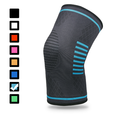 Nieuwe gebreide nylon sport kniepads voor mannen en vrouwen herfst en winter badminton hardlopen fitness kniepads buiten montage