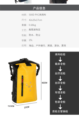 WATERPROOF PVC HOT OUTDOOR BAG GROTE Capaciteit WATERPROOF DRIFT BAG MULTIFUNCTIONELE WATERPROOF rugzak voor mannen en vrouwen